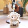 Cute Soft Lamb Plush Keychain With Floral Bonnet And Dress Perfect For Kids Girls Birthday Backpack Decor