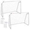 Metal Portable Training Soccer Goal Set of 2