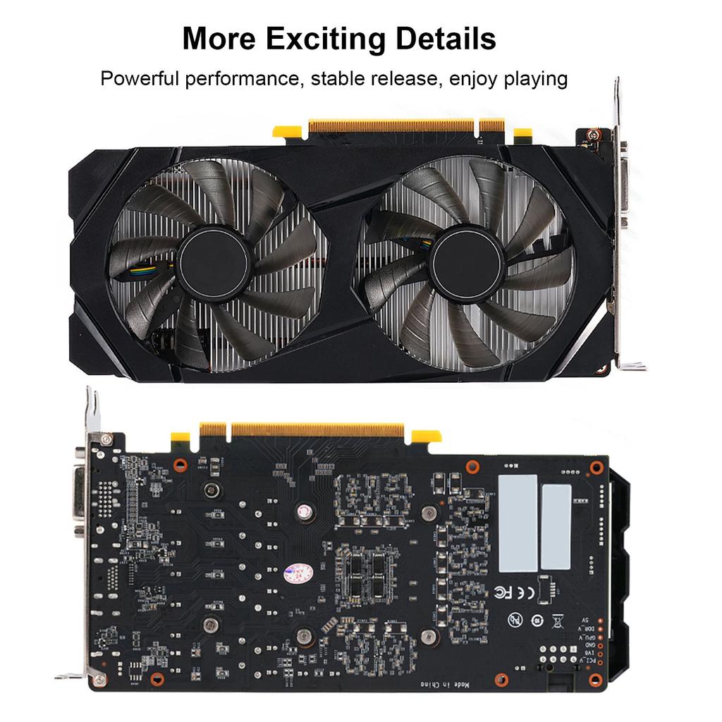 GTX 1660TI 6GB Graphics Card DDR6 192Bit Dual Cooling Fan Computer Graphics Low Power GPU for Working Gaming Video