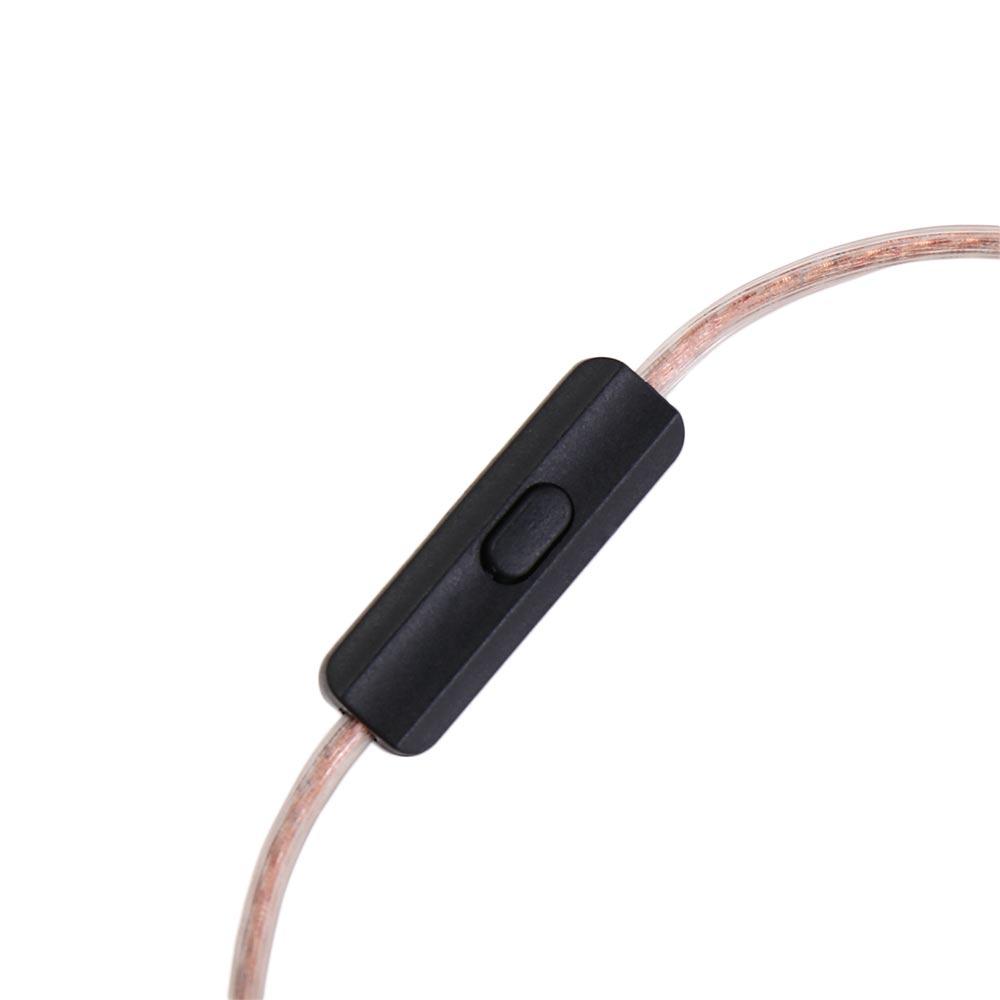 Oxygen-Free Copper ZS10 Earphone Wire KZ Earphones Cord 2Pin Headphone Cord In Ear Cable