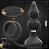 Anal Vibrator for Menn Vibrerende Penis Ring Forsinkelse Anal Sexleketøy Mann Anal Butt Plug Vibrator Sexleketøy