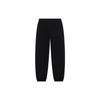 Li-Ning Wade Series Solid Color Drawstring Joggers With Brand Logo Print Men Bottoms Black AKLSC67-1