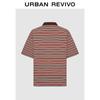 UR Men's Retro Color Block Stripe Polo Shirt