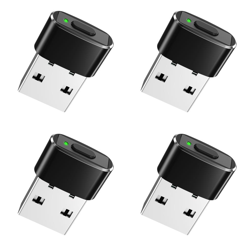 1-10PCS Undetectable Mouse Jiggler ON/Off Button USB Mouse Mover Wired Wireless Mouse Compatible for Computer Awakening for Keep