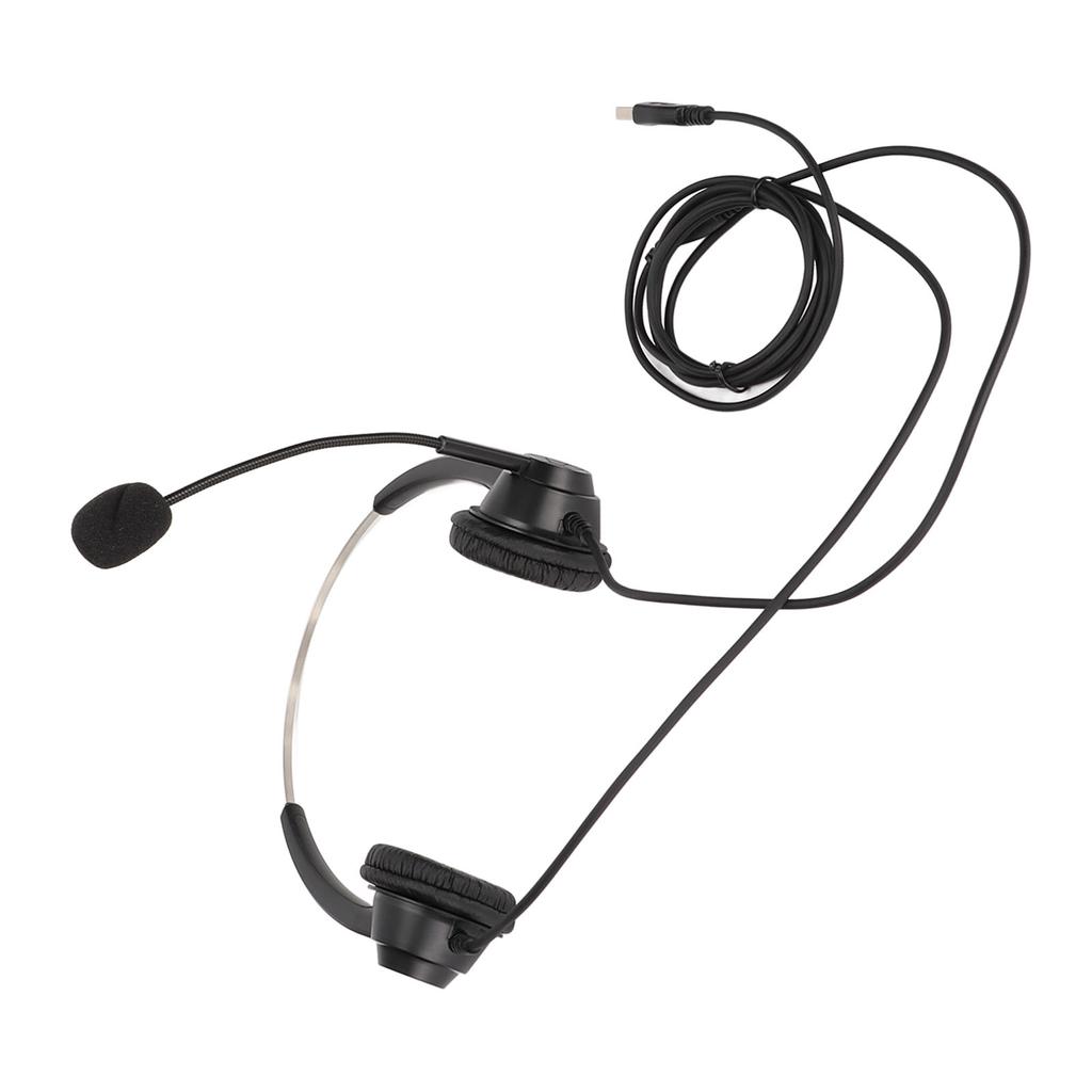 H360DUSB Doppelseitiges Headset Schwarz Lautstärkeregelung USB Business-Headset mit USB-Stecker für Telemar