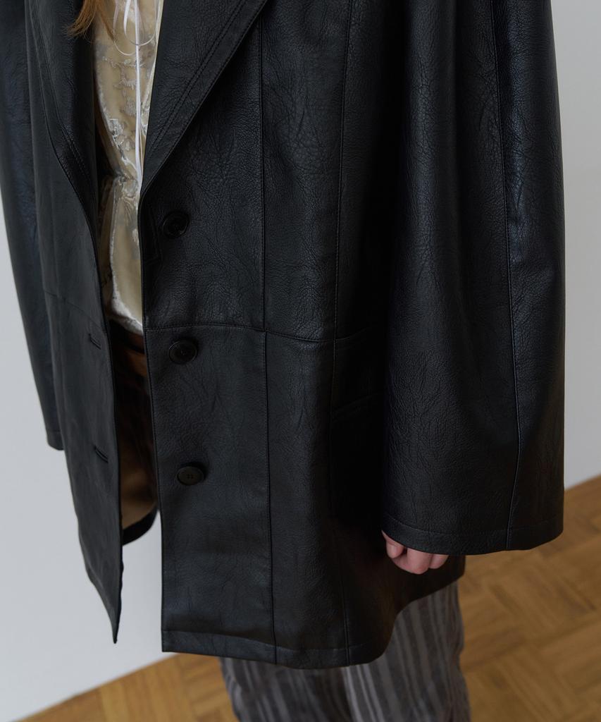 OVERDUEFLAIR Signature Classic Tailored Leather Jacket_Black