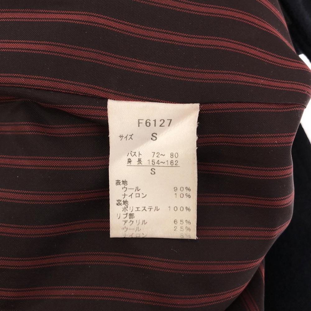 Fred Perry Wool Blend Pea Coat S Navy Women Used