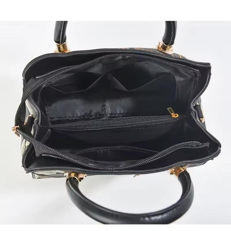 Borsa Tote Ricamo Floreale Vintage Multifunzionale da Donna a Spalla a Tracolla con Manico Superiore