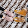 Putu Snow Cold Outdoor Hiking Velikost Žluté Vysoké Vodotěsné, Protiskluzové, Fleecem podšité Boty, Unisex, Odolné proti oděru, Tlumící nárazy, Počasí,