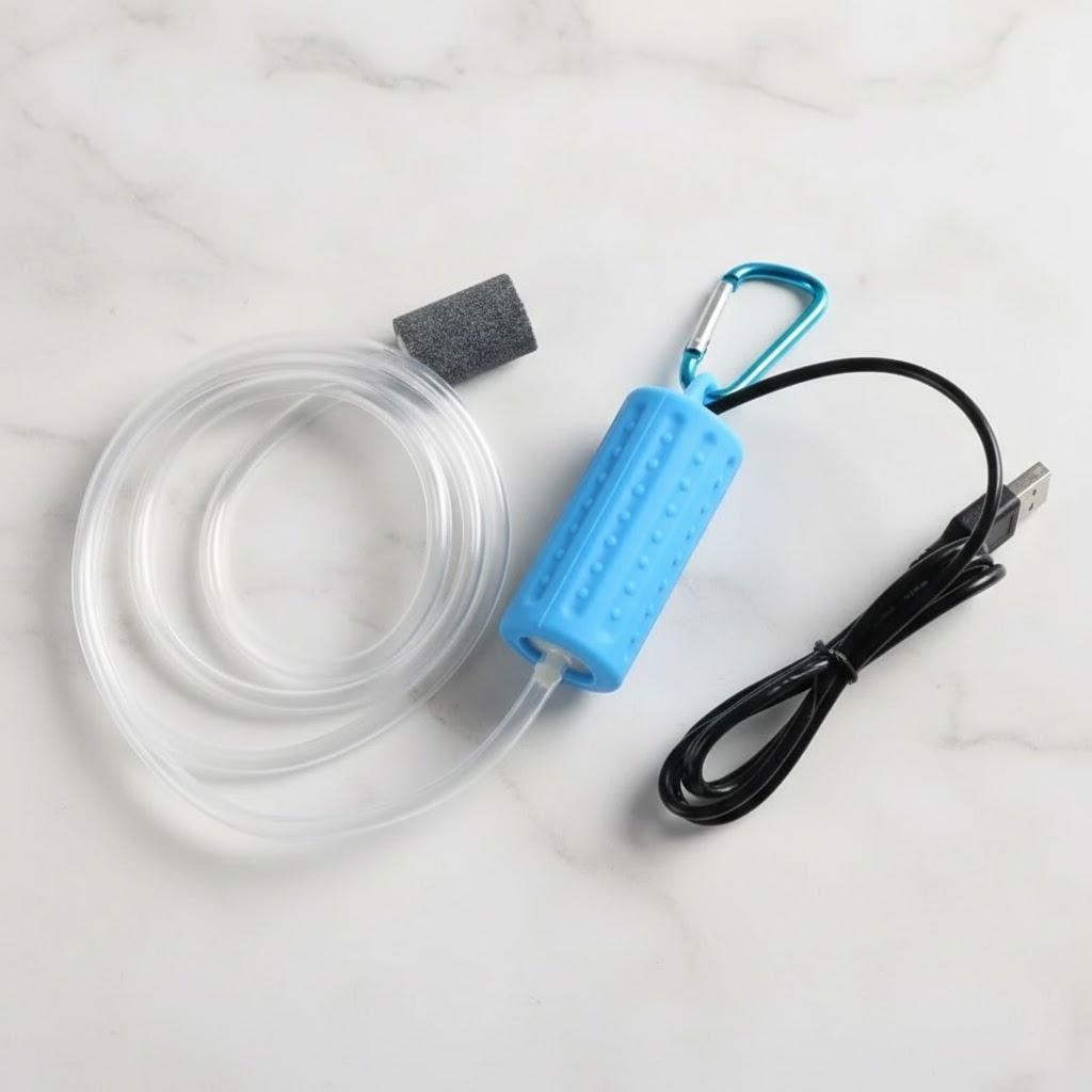Portable Mini Aquarium USB Air Pump Silent Energy Saving Oxygen Pump for Fish Tank Accessories Aquatic Supplies