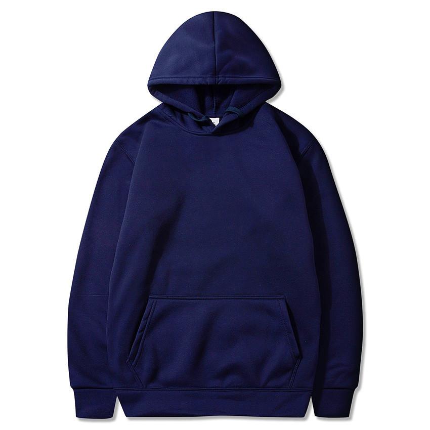 Damen Einfarbige Kapuzenpullover mit Tasche Sport Fitness Sweatshirts Modische Freizeit Pullover Mehrfarbig