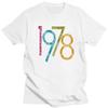 Colorful Vintage 1978 T Shirt for Men Pure Cotton Urban 42 Years Old T-shirt  Short Sleeve 42nd Birthday Gift Tee Tops Clothing
