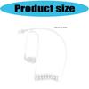 Removable Sound Conveyance Coil Sound Air Tube In-Ear Earplug Clear Detachable for Professional Security Operation