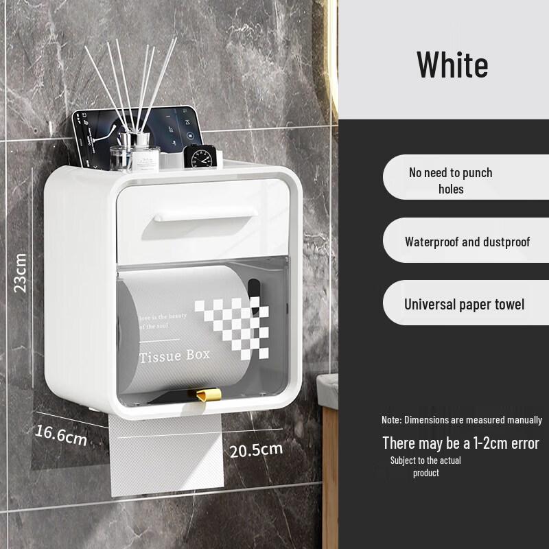 LIEI Waterproof Wall-mounted Toilet Paper Holder