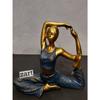 Resin Yoga Lady Home & Office Decor Fantasy Showpiece