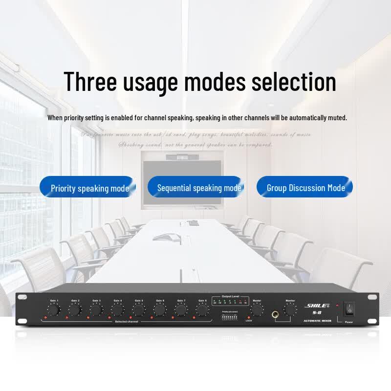 Shile 8-Channel Wired Conference Mixer