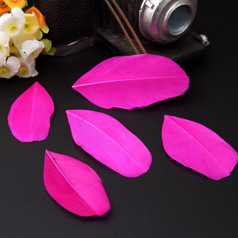 50Pcs26 Color Diy Jewelry Accessories Feather Color Floating Head Feather Goose Feather Craft Decorative Material