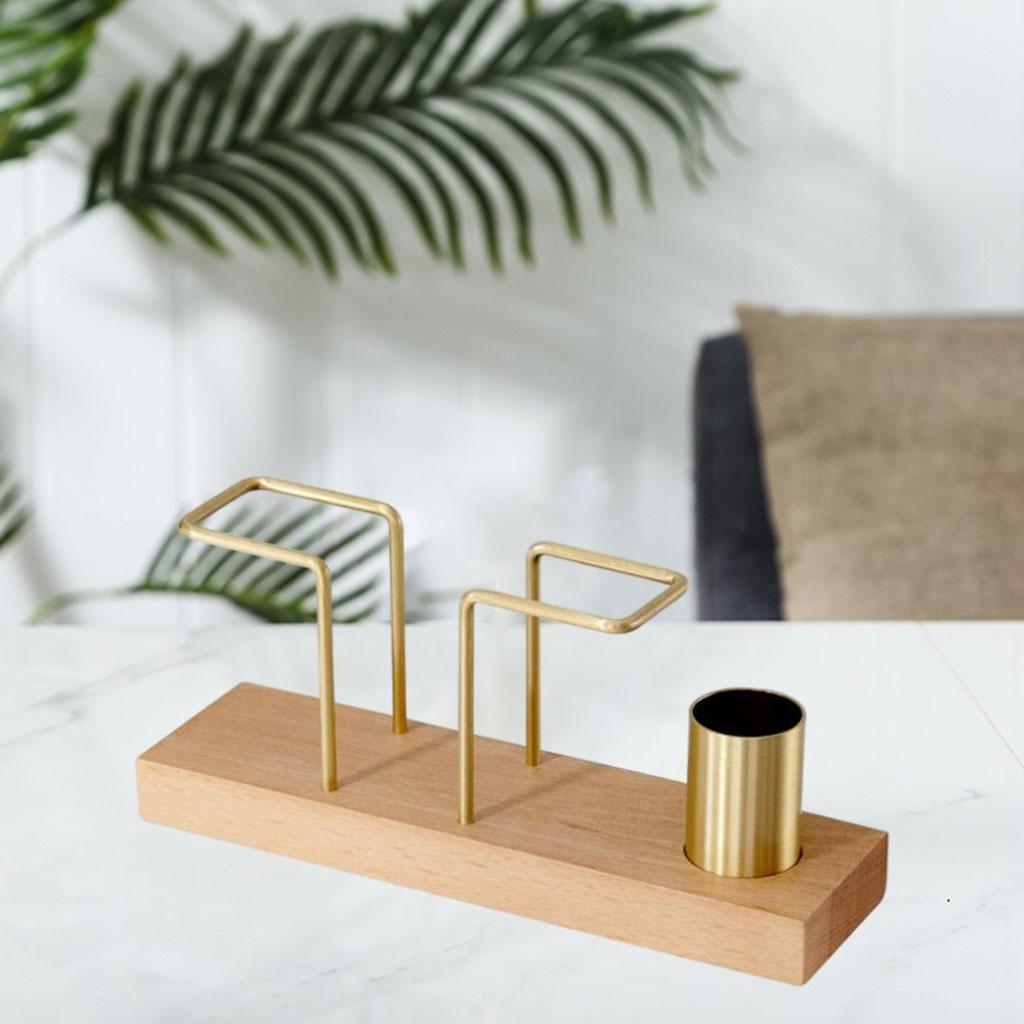 Geometric Metal Wire Napkin Holder Upright Rack Paper Dispenser Kitchen Coffee Shop Table Decoration