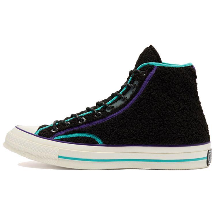 

Кроссовки унисекс Converse Chuck 70 High Retro Sherpa Black Court-Purple Egret 169784C