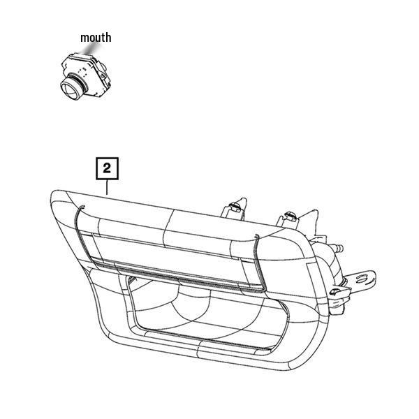 Rückfahrkamera 68643790AC für Jeep Wrangler