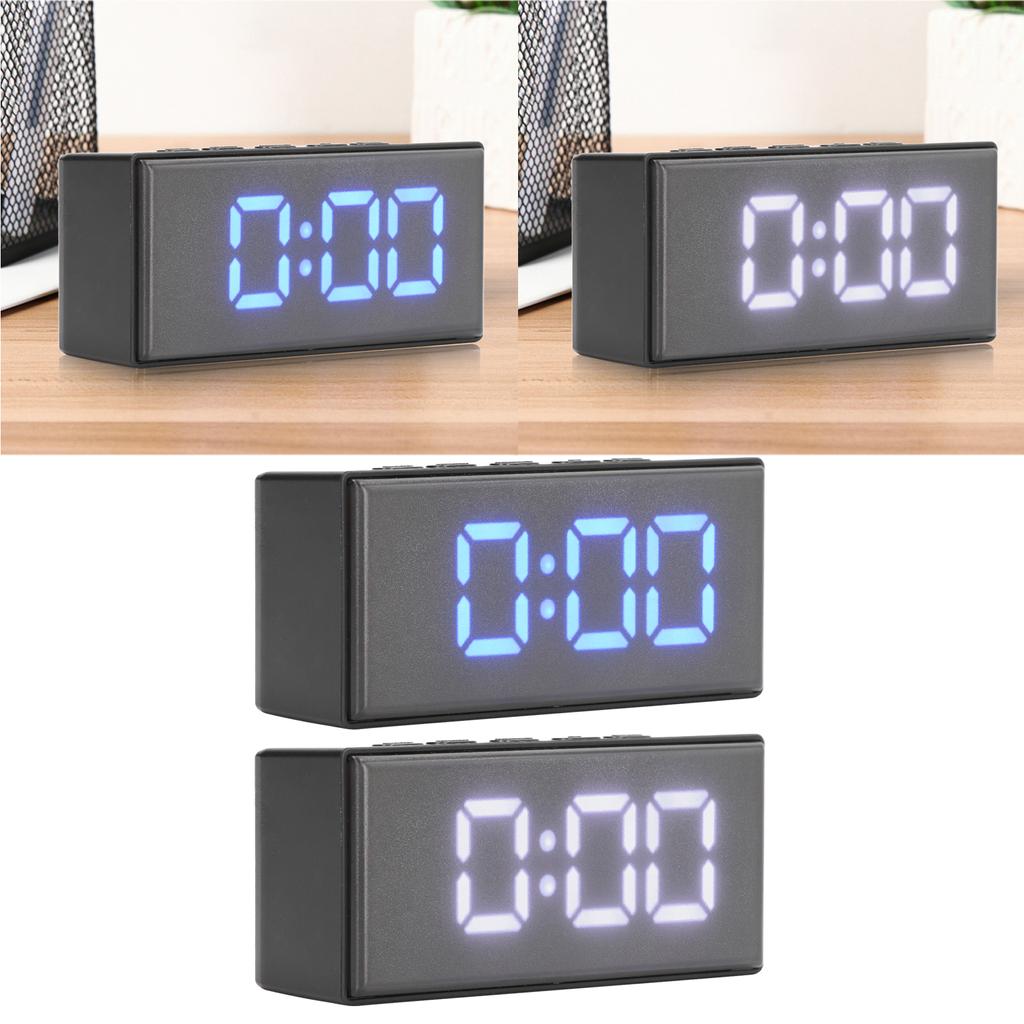 Digital Clock Energy Saving Backlight LED Mirror Digital Display Electronic Alarm Clock for Dormitor