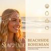 Starfish Bohemian Hair Chain Pearl Beaded Head Piece Shell Head Chain Boho Head Chain  Casual Wear