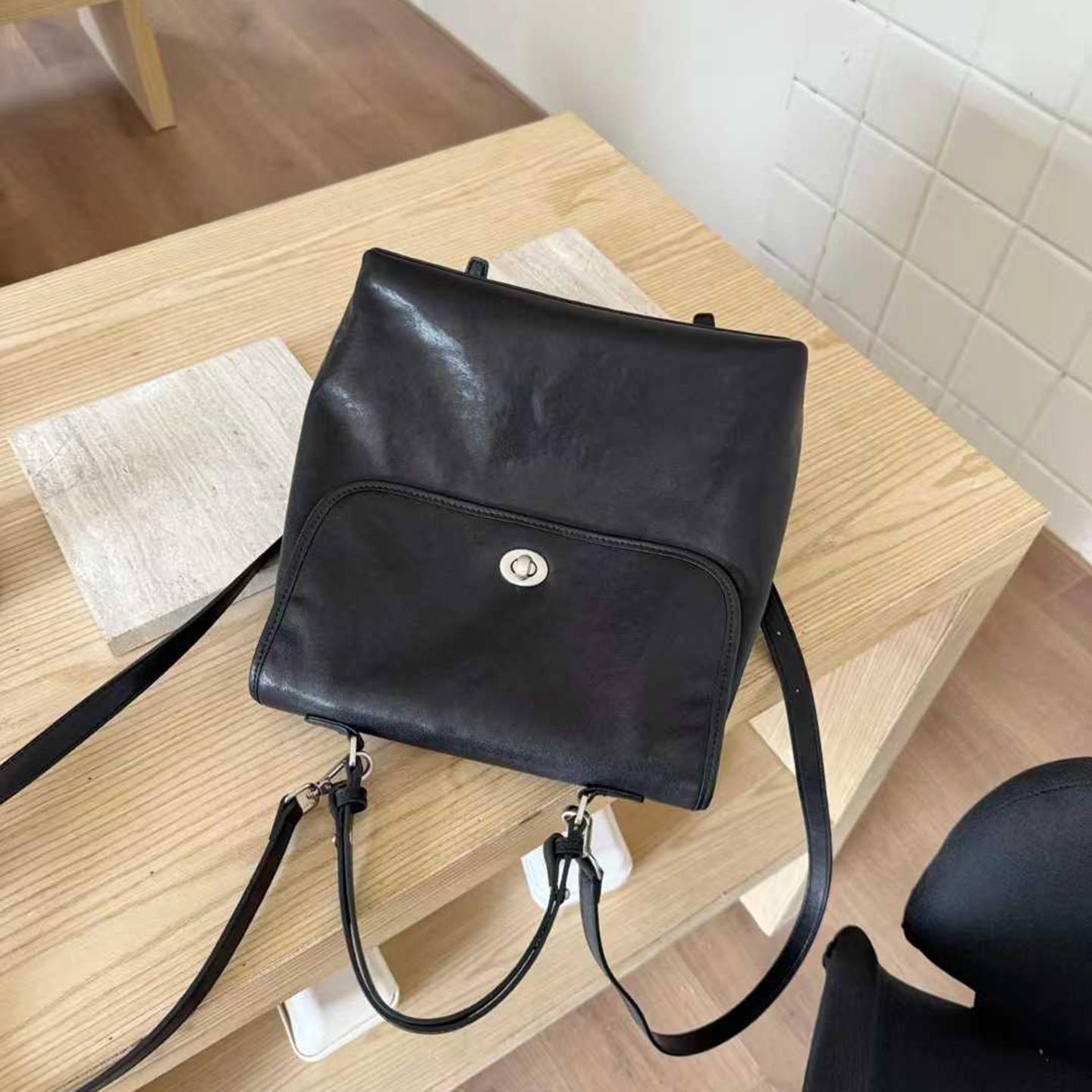 Women s Backpack Minimalist Vegetable Leather Women s Bags Trend Backpack Purse Convertible Shoulder Bags In Multi-way Bags