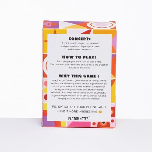 Factor Notes Conversational Cards: Blah Bleh Bleu One Size