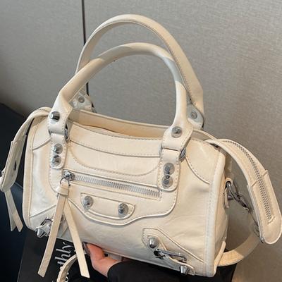 Sweet and Cool Style Motorcycle Bag Niche and Fashionable Bag Casual Hand-held Shoulder Crossbody Bag
