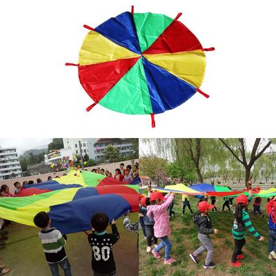 4 Colors Kid Parachute with Handles Outdoor Games Toy