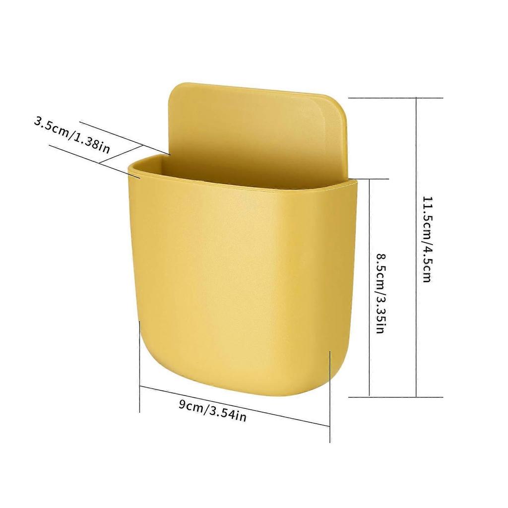 6 Pcs Remote Control Holder, Hanging Storage Remote Holder Wall Mounted, Self-adhesive Organizer Storage Boxes for Home
