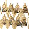 MOC Středověcí rytíři Orkové Stavební kostky Figurky Hračka Vojáci Stráž Zbraně Luky Šípy Štít Brnění Vlajky Pochodně T016