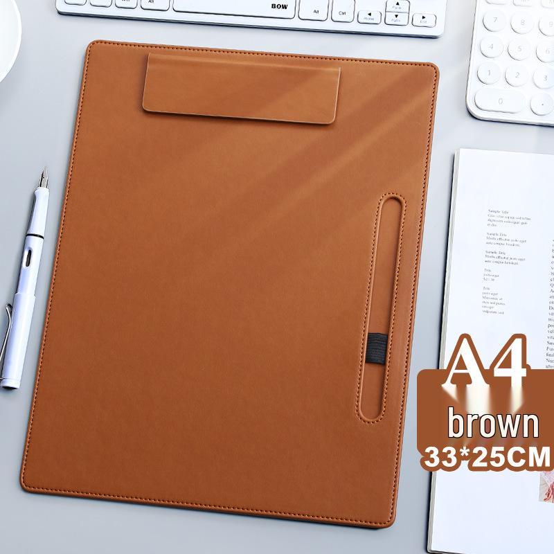 A4 Magnetic Leather Clip Board for Office & Meetings