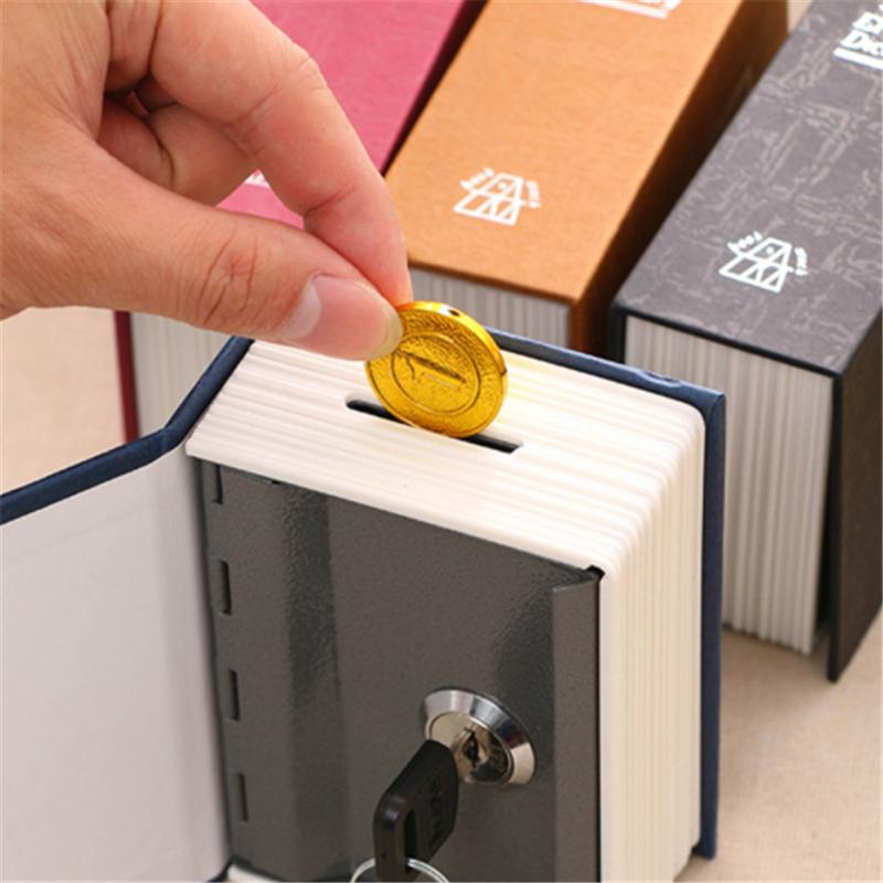 Piggy Bank Dictionary Mini Safe Box Book Money Hidden Secret Security Safe Lock Cash Money Coin Storage Jewellery Key Locker