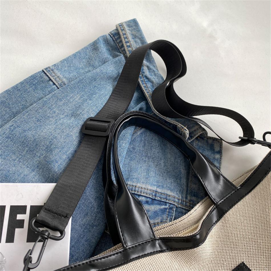 Высококачественная тканевая повседневная сумка-тоут большой емкости — фото 8