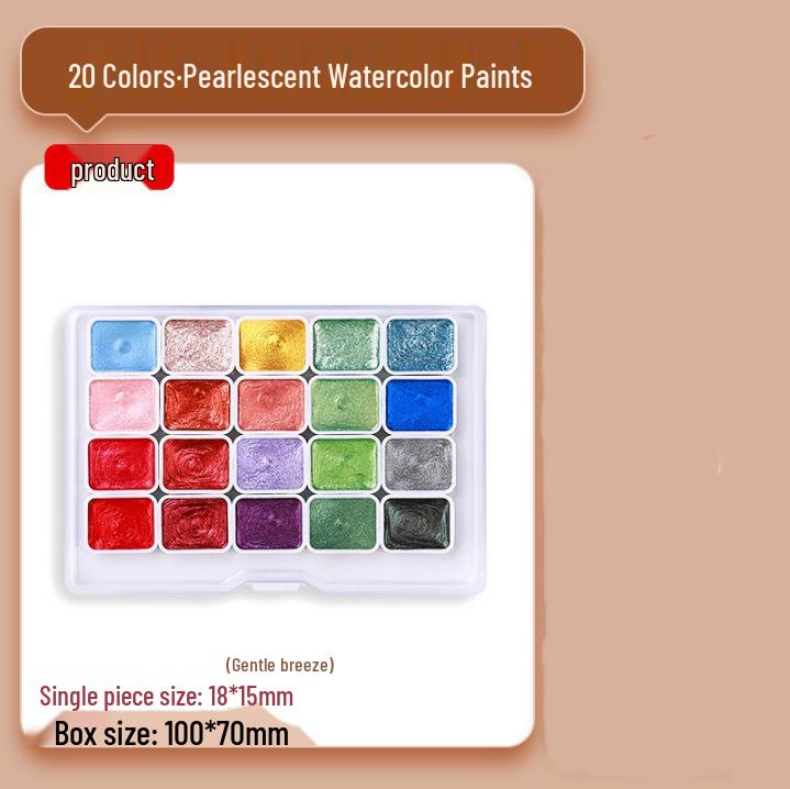 Pearlescent Dunhuang Gold Watercolor Set: 60 Colors for Painting & Nail Art