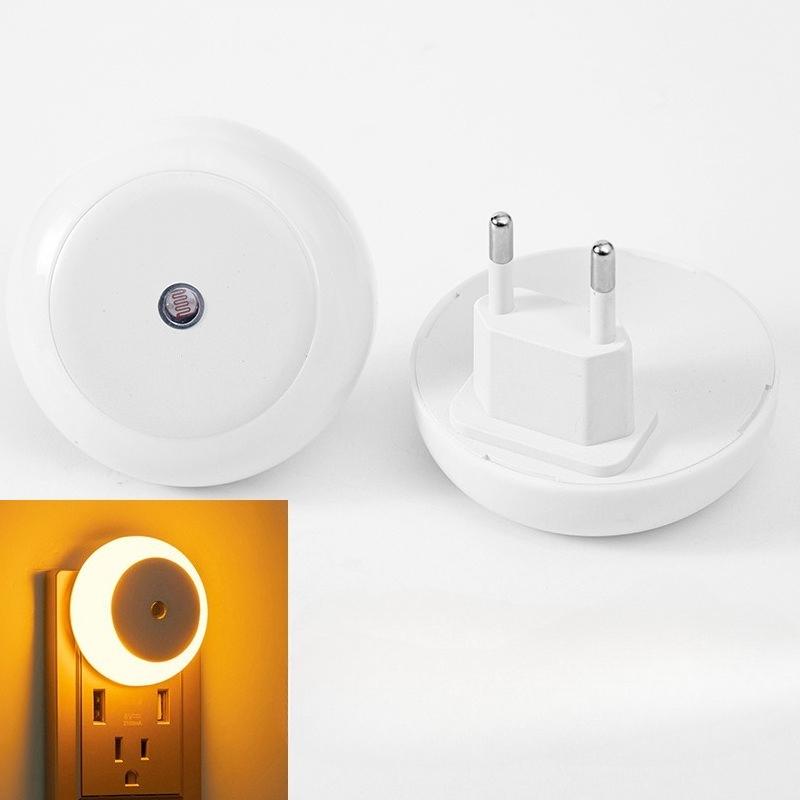 Plug In Light Controlled Sensor Smart Night Light With  Control Switch Suitable For Corridors, Bedrooms, Children's Rooms, Kitchens Stairs.