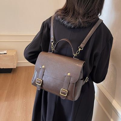 Mochila casual da moda feminina outono e inverno nova bolsa de ombro para o dia a dia de grande capacidade bolsa feminina simples e moderna