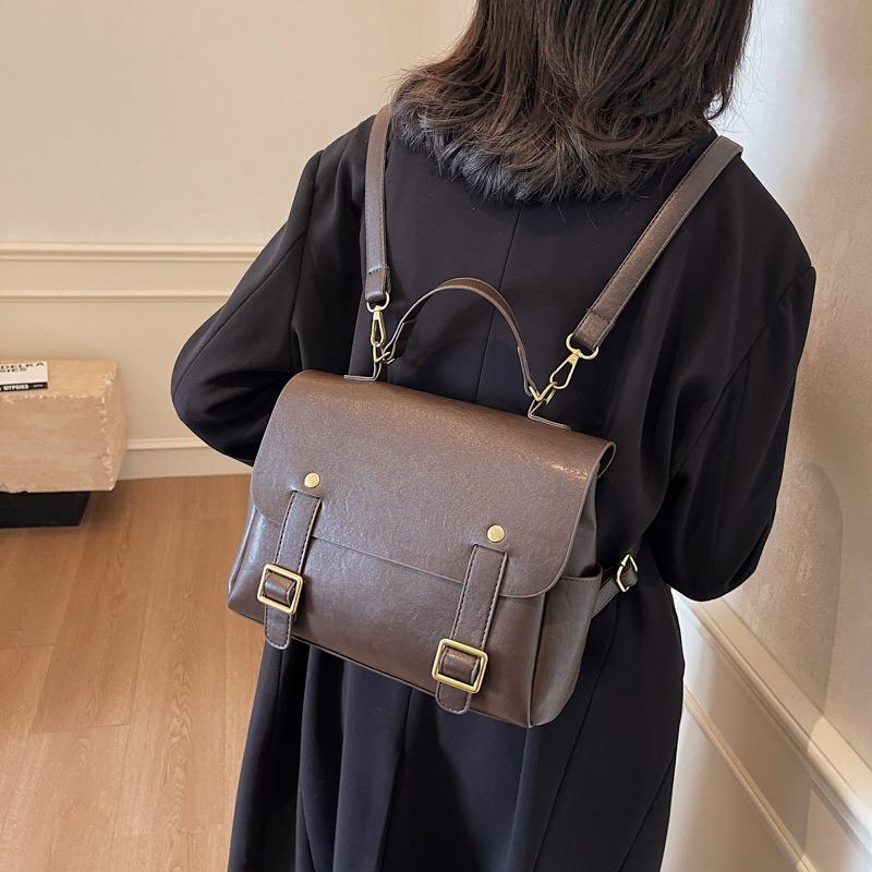 Fashion Casual Backpack Women's Autumn and Winter New Commuting Large-capacity Shoulder Bag Trendy Simple Women's Bag