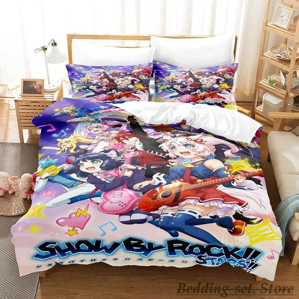 New Show By Rock! Bedding Set Single Twin Full Queen King Size Bed Set Adult Kid Bedroom Duvetcover Sets Anime Parure De Lit Bed