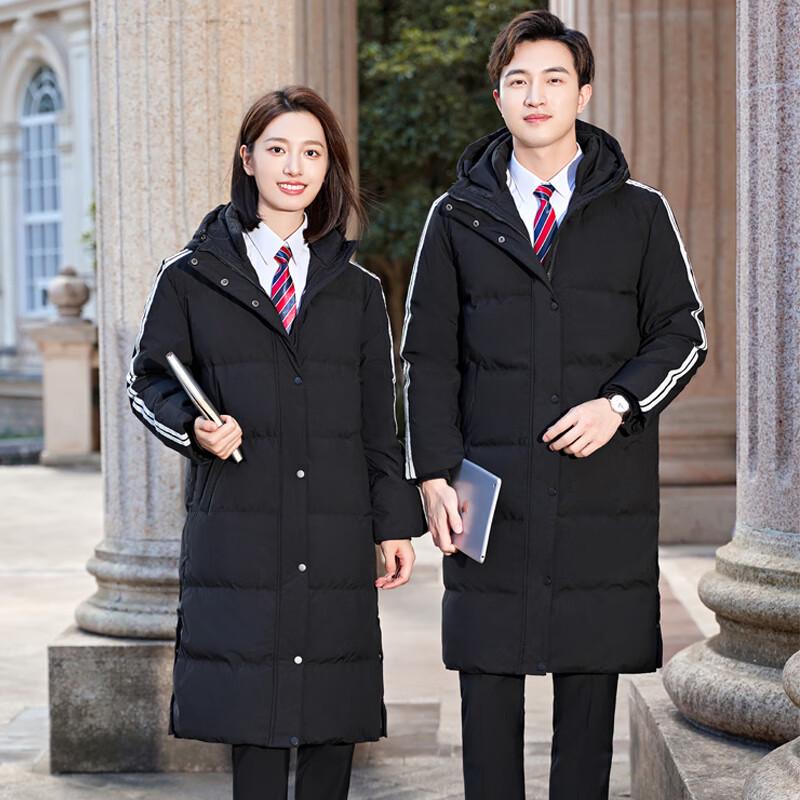 Teluoman Unisex Business Hooded Down Jacket M