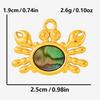 6pcs Real Natural Abalone Shell Geometric Charm Stainless Steel Charms For Jewelry Making Supplies Ocean Pendants DIY Materials