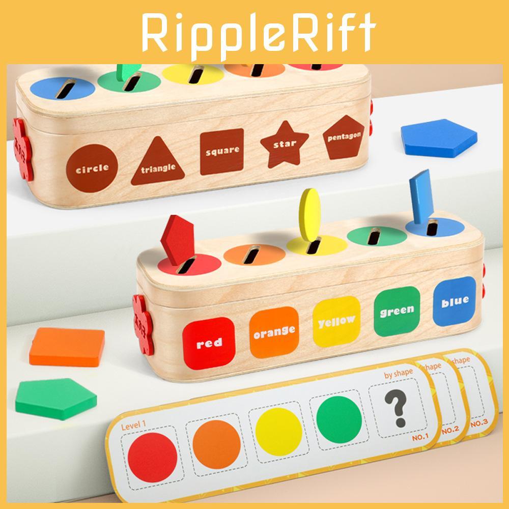 Passende Form Holzfarbe Klassifizierung Bunte Box Böses Kind Puzzle Spielzeug