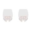 2Pcs Shower Wine Holder Transparent Plastic Simple Compact Easy Mounting Wine Glass Holder for