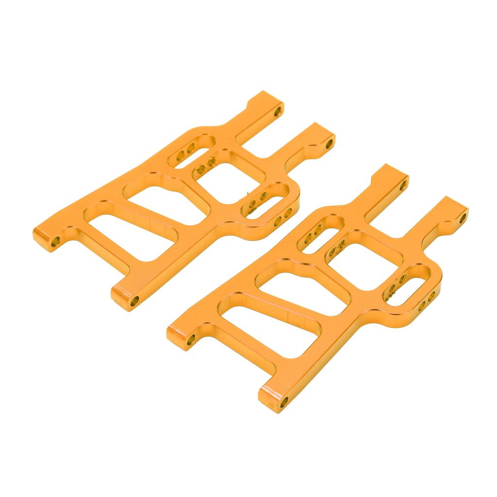 2pcs RC Lower Suspension Arm Front and Rear Aluminum Lower Swing Arm for HSP 94111 94108Gold