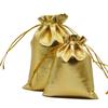 50 Stück Schmuckverpackung Stoffbeutel Gold Silber Tuch Kordelzug Geschenkverpackungsbeutel 7x9cm 9x12cm Hochzeitsgeschenk Aufbewahrungsbeutel