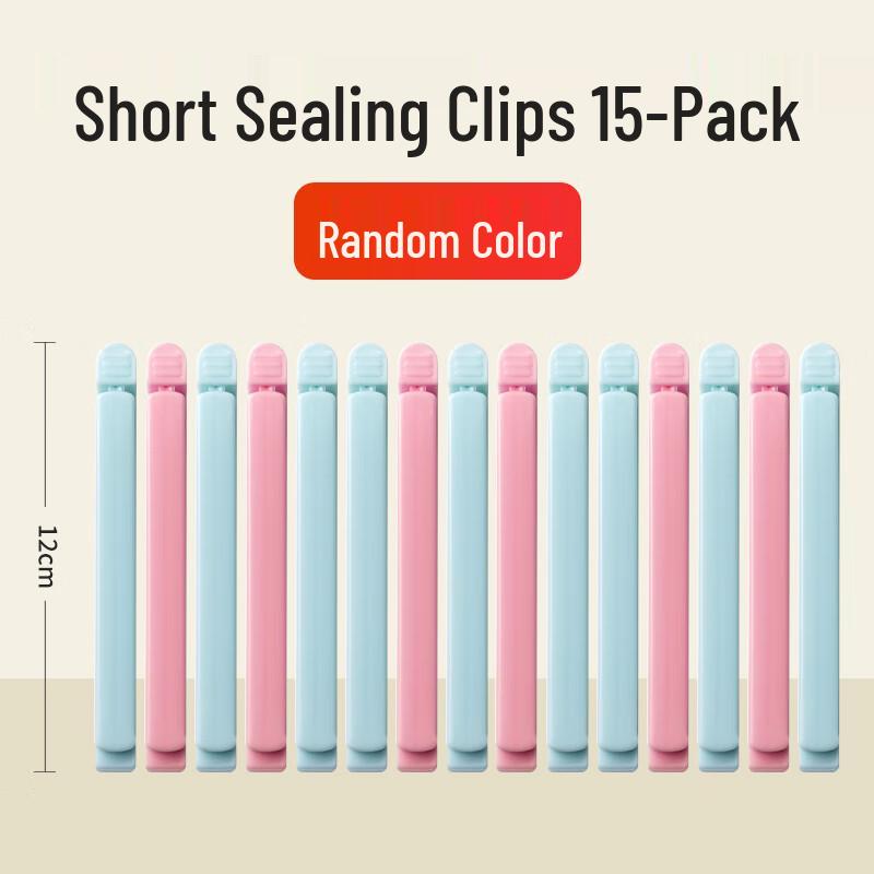 Zhaoran Plastic Food Bag Sealing Clips - 15 Pack