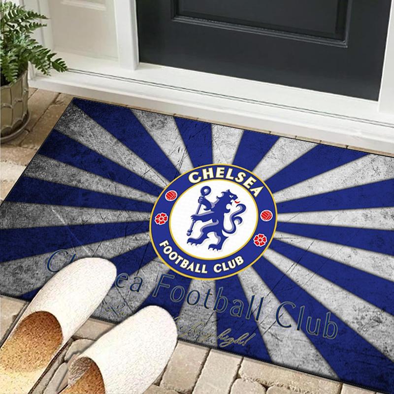 1PC Rug Chelsea Football Club Crest Carpet, Chair Rug,Area Rug for Office Bedroom Living Rooms Bedroom, Doormat Decor Christmas Fan Gifts