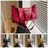 Y2K Crocodile Underarm Bag Korean Style Texture Shoulder Bag Shopping PU Rivet Chain Handbag  Girls