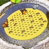 Floating Bee Island Outdoor Garden Butterfly Bee Watering Station Acrylic Honeycomb Bee Drinker Beekeeping Setups